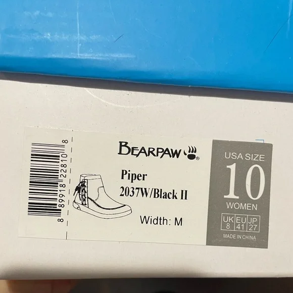 BearPaw Black Ankle Boots - In Box - Picture 10 of 13